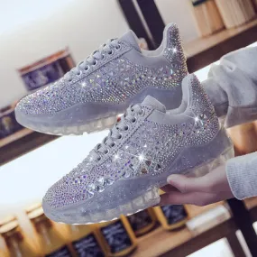 2019 Rhinestone Jelly Bottom All Season Clunky Sneaker