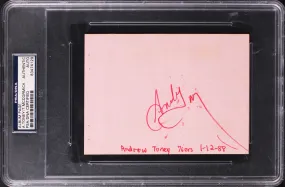 76ers Andrew Toney & Tim McCormick 4.25x5.75 Signed Album Page PSA/DNA Slabbed