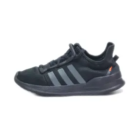 Adidas U Path Running Sport Shoes Fabric Black Colour For Kids