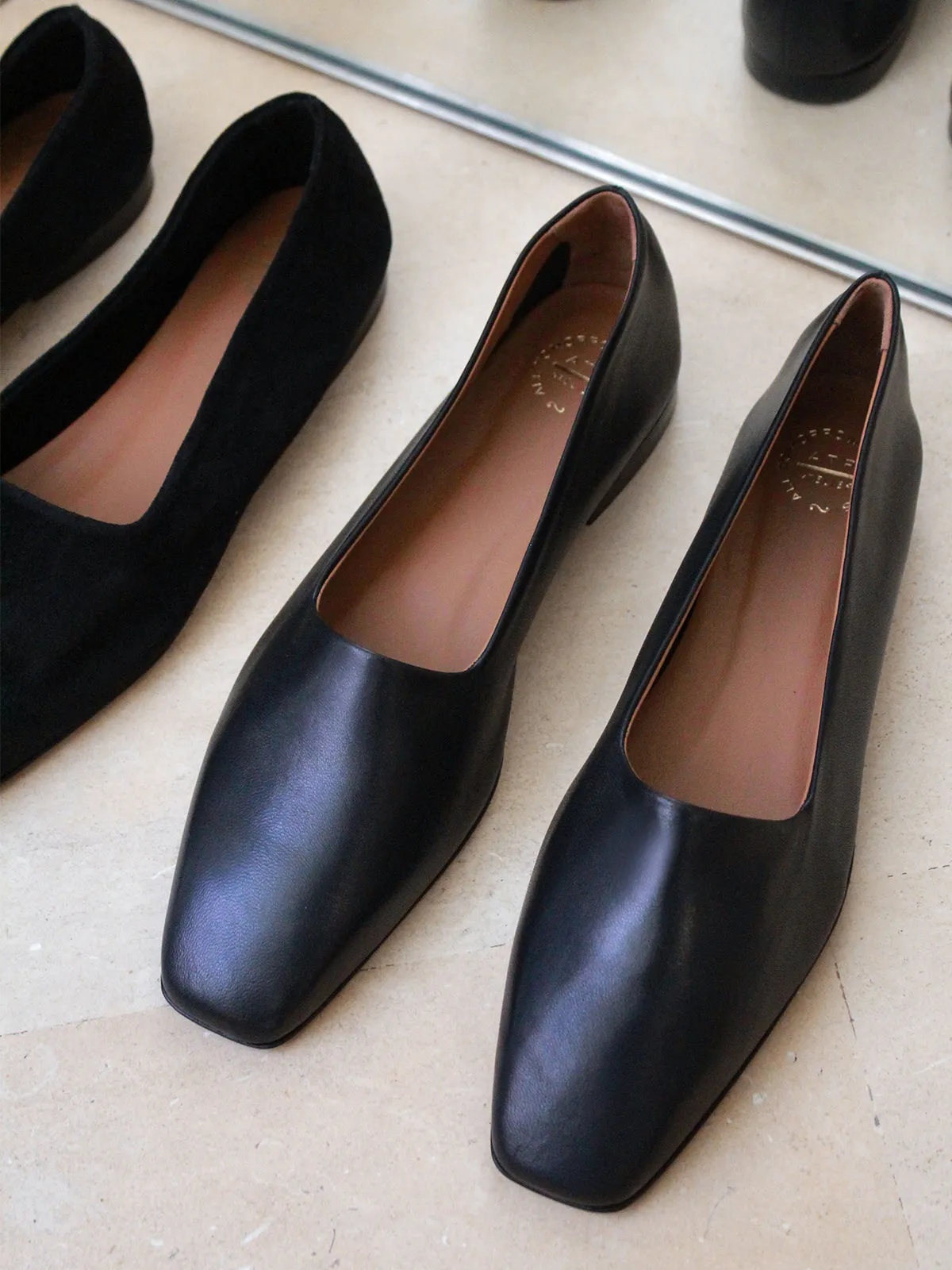 Andrano Black Nappa Loafers
