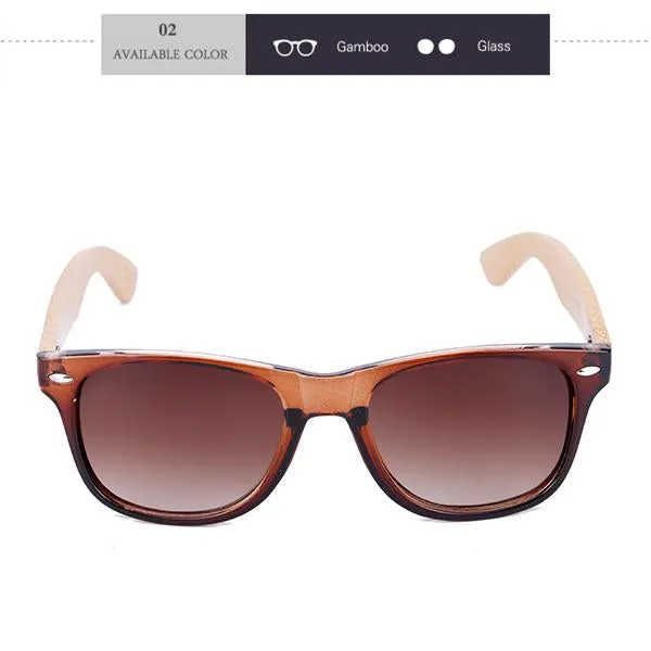 Bamboo Frame Sport Sunglasses