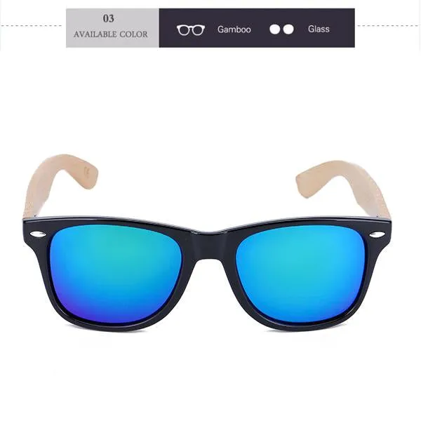 Bamboo Frame Sport Sunglasses