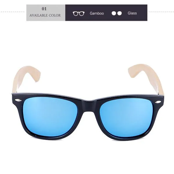 Bamboo Frame Sport Sunglasses
