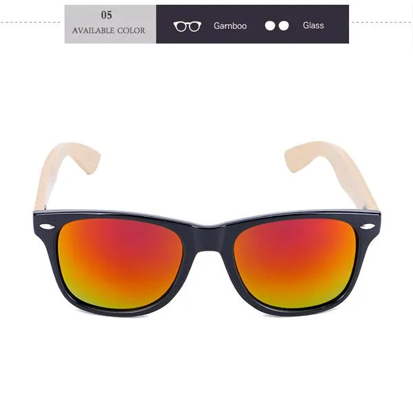 Bamboo Frame Sport Sunglasses