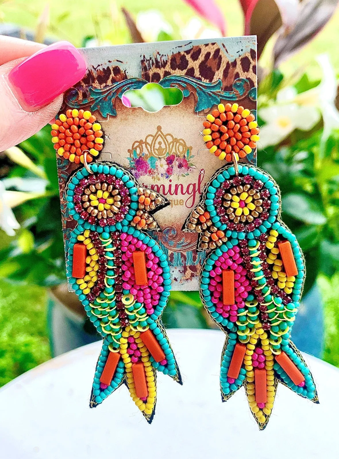 Beaded Novelty Earrings