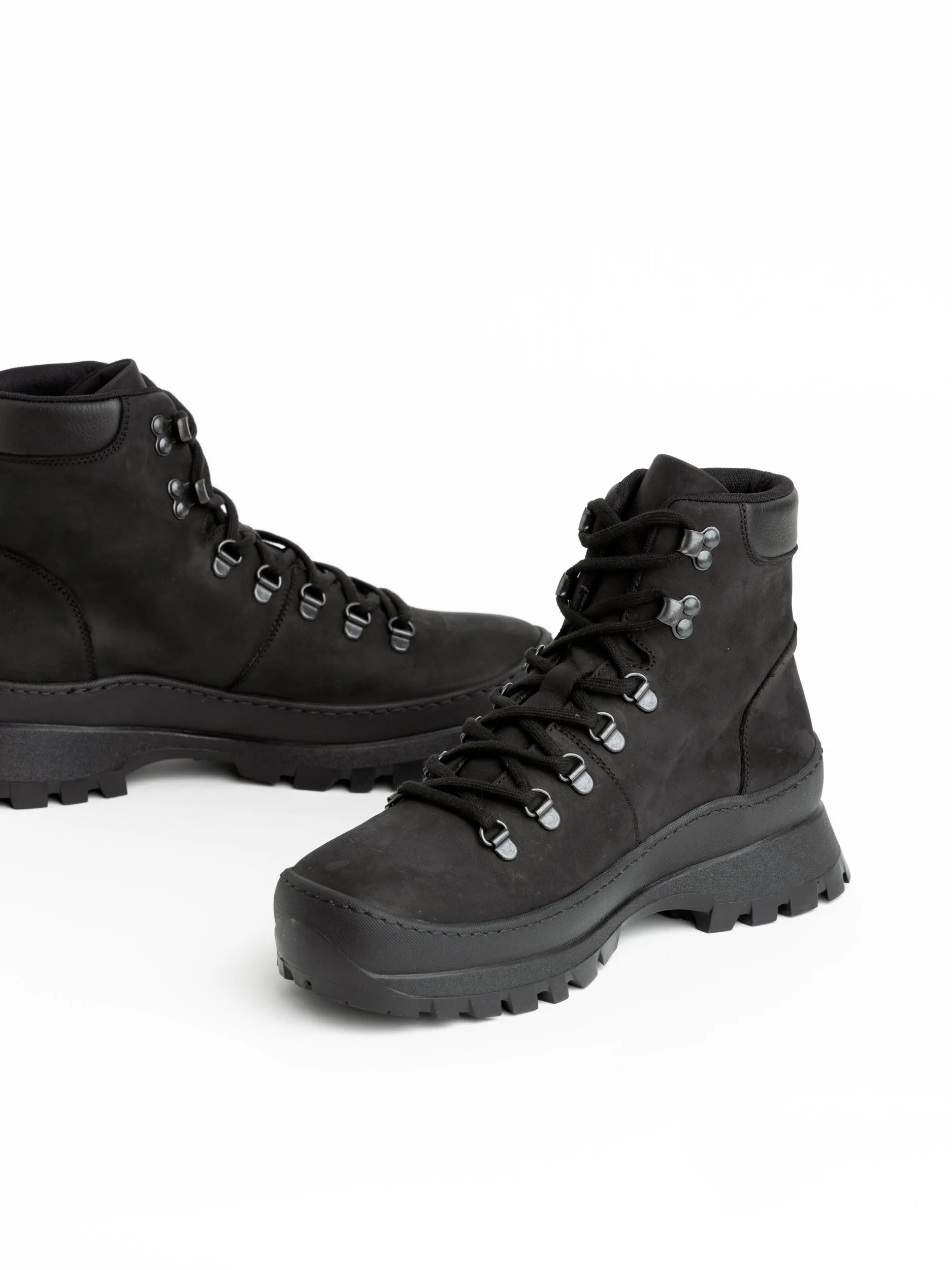 Black Suede Hiking Boots