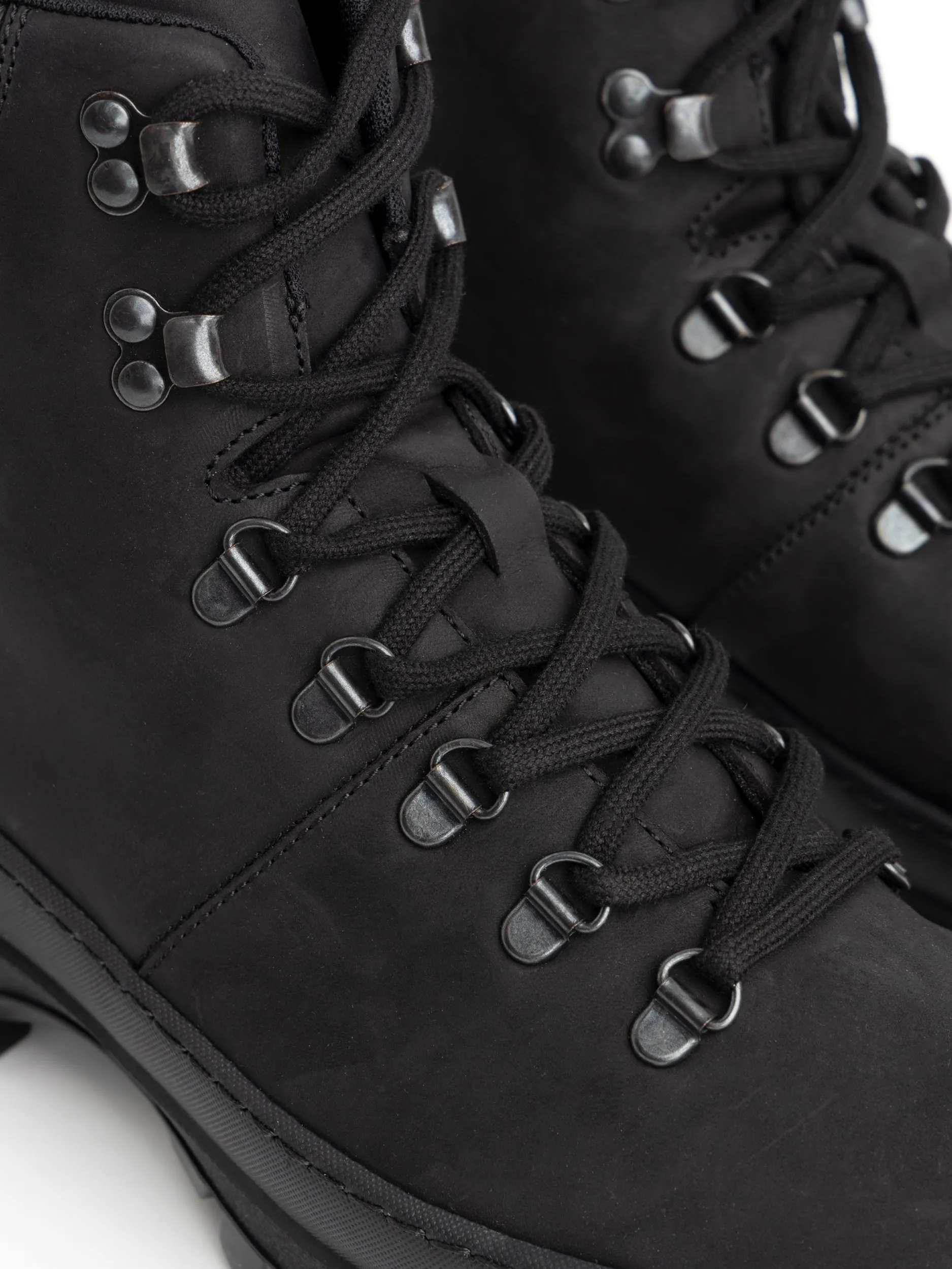 Black Suede Hiking Boots
