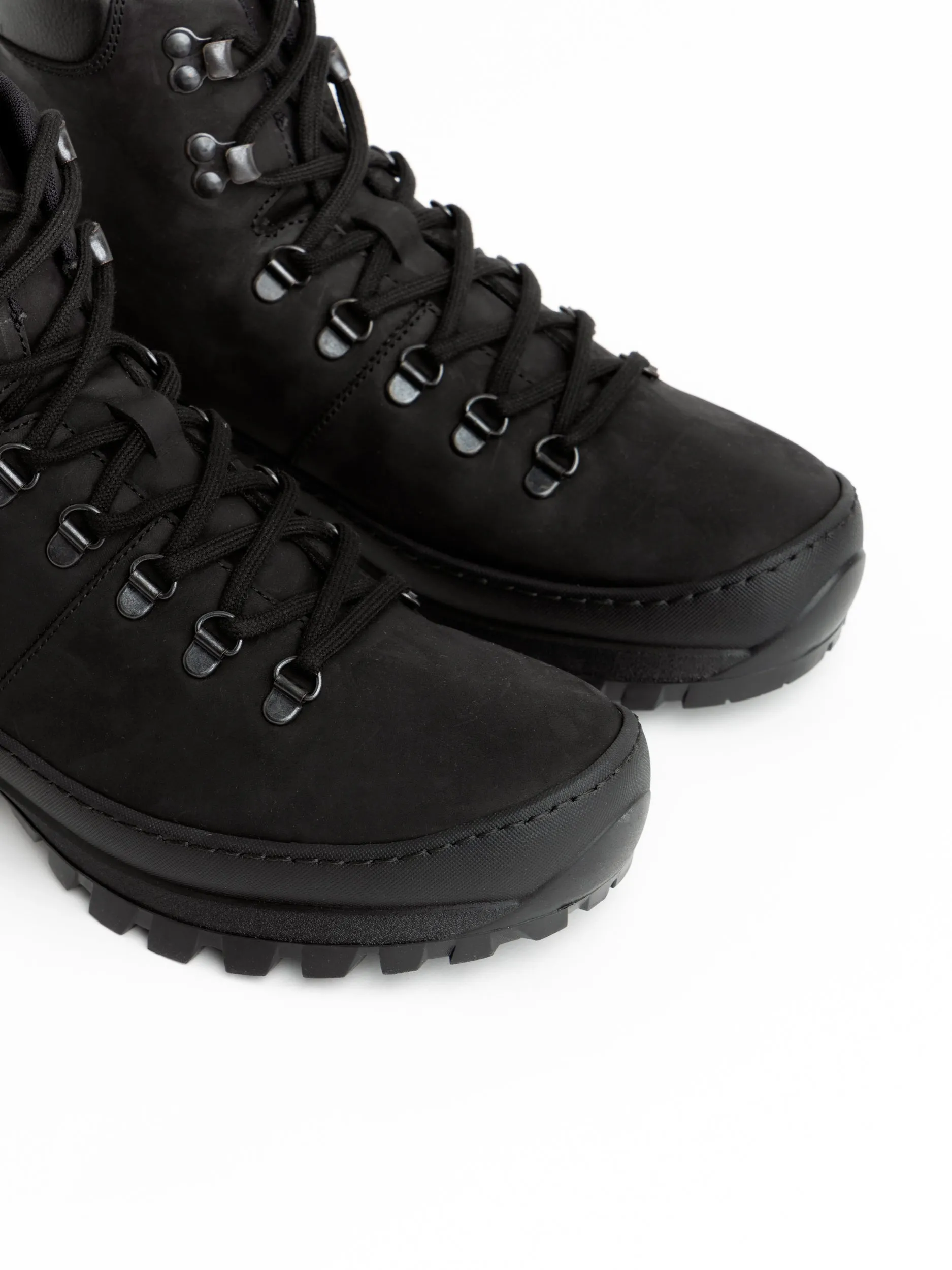 Black Suede Hiking Boots
