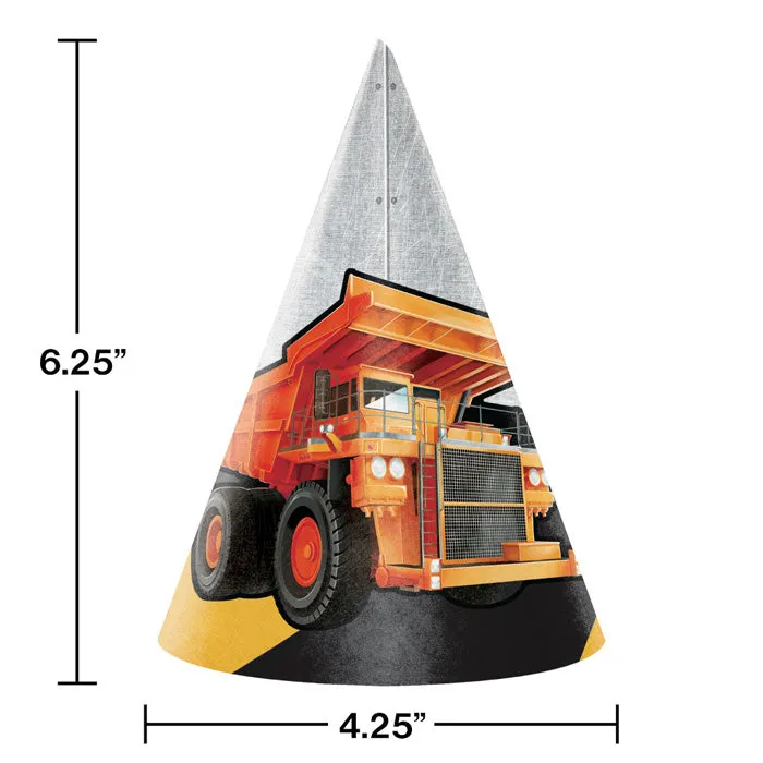 Bulk Big Dig Construction Party Hats (48 per Case)