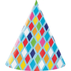 Bulk Bright Birthday Party Hats (48 per Case)