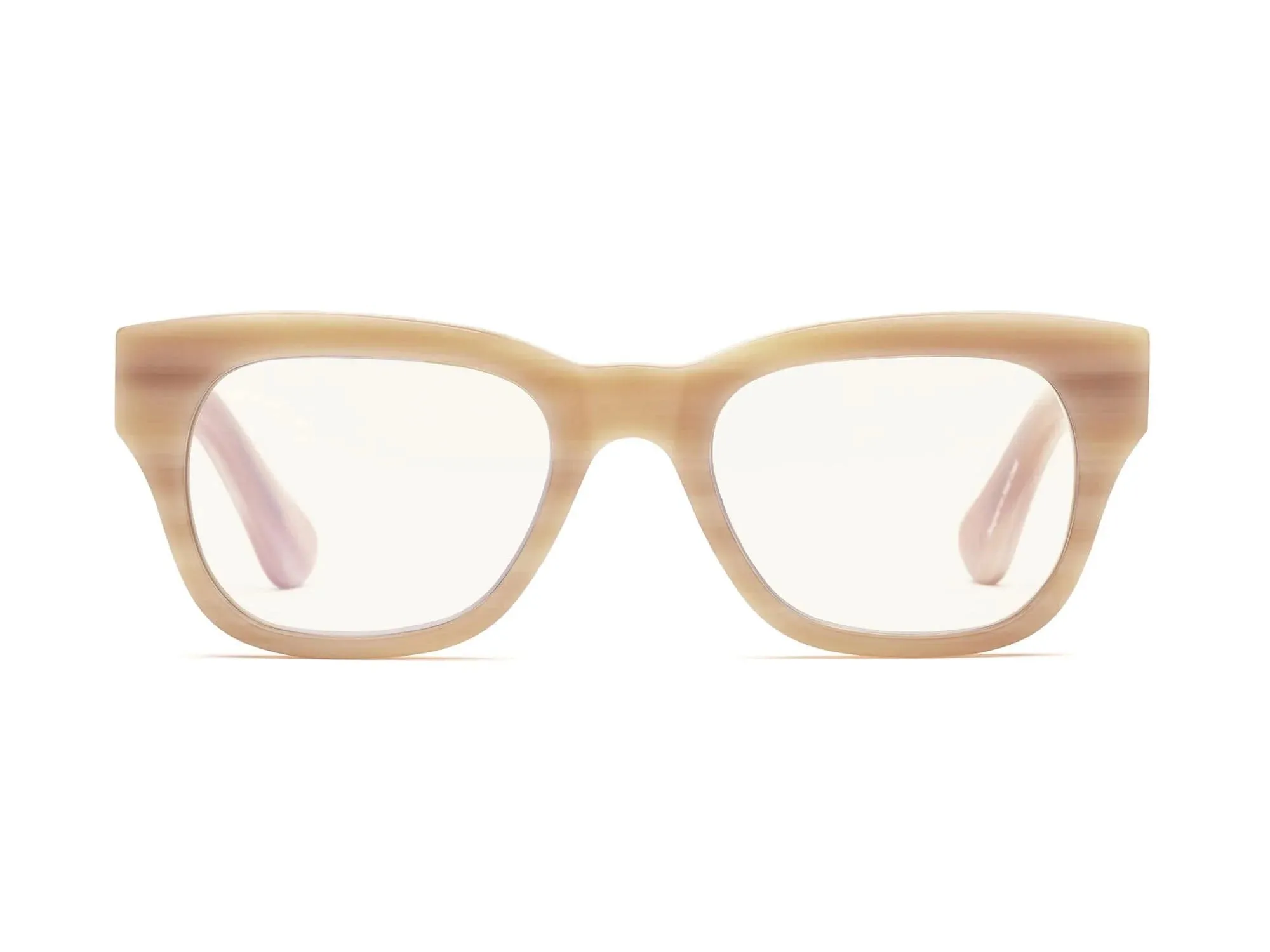 Caddis – Miklos Blue Light   Reading Glasses in Polished Bone