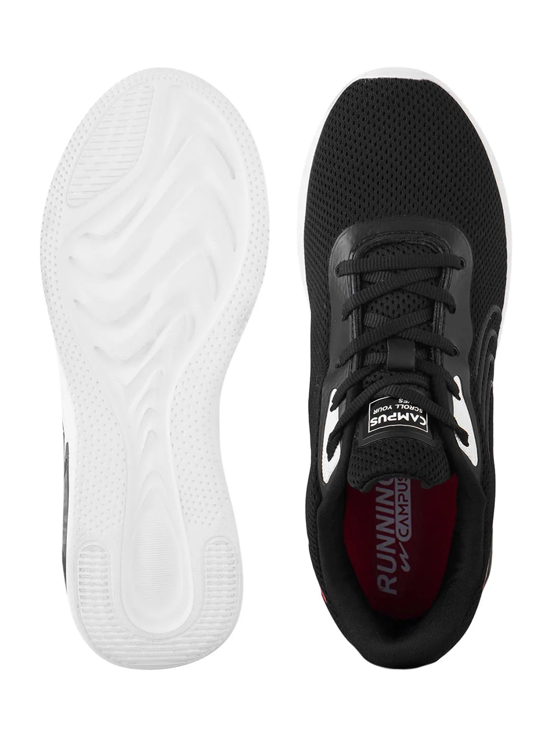 CAMP CARTAGE Black Men's Running Shoes