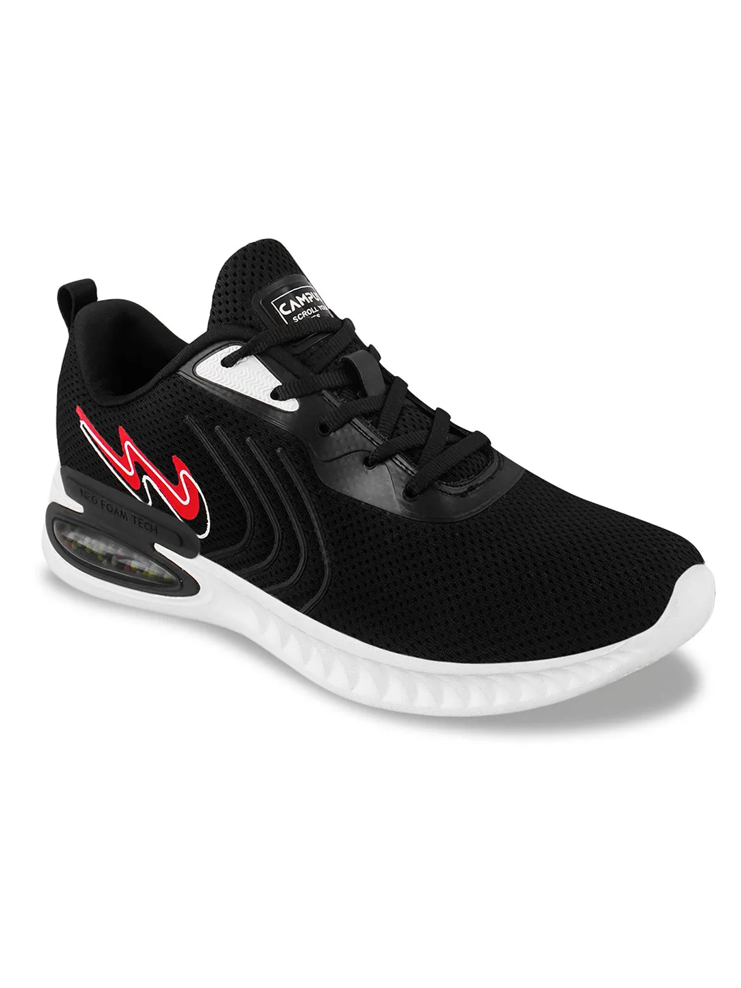 CAMP CARTAGE Black Men's Running Shoes