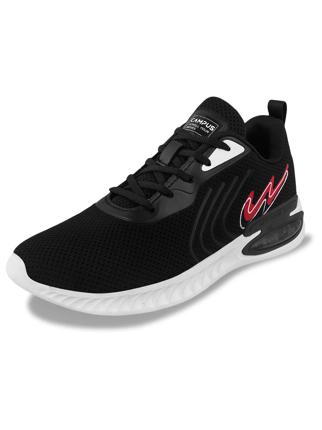 CAMP CARTAGE Black Men's Running Shoes