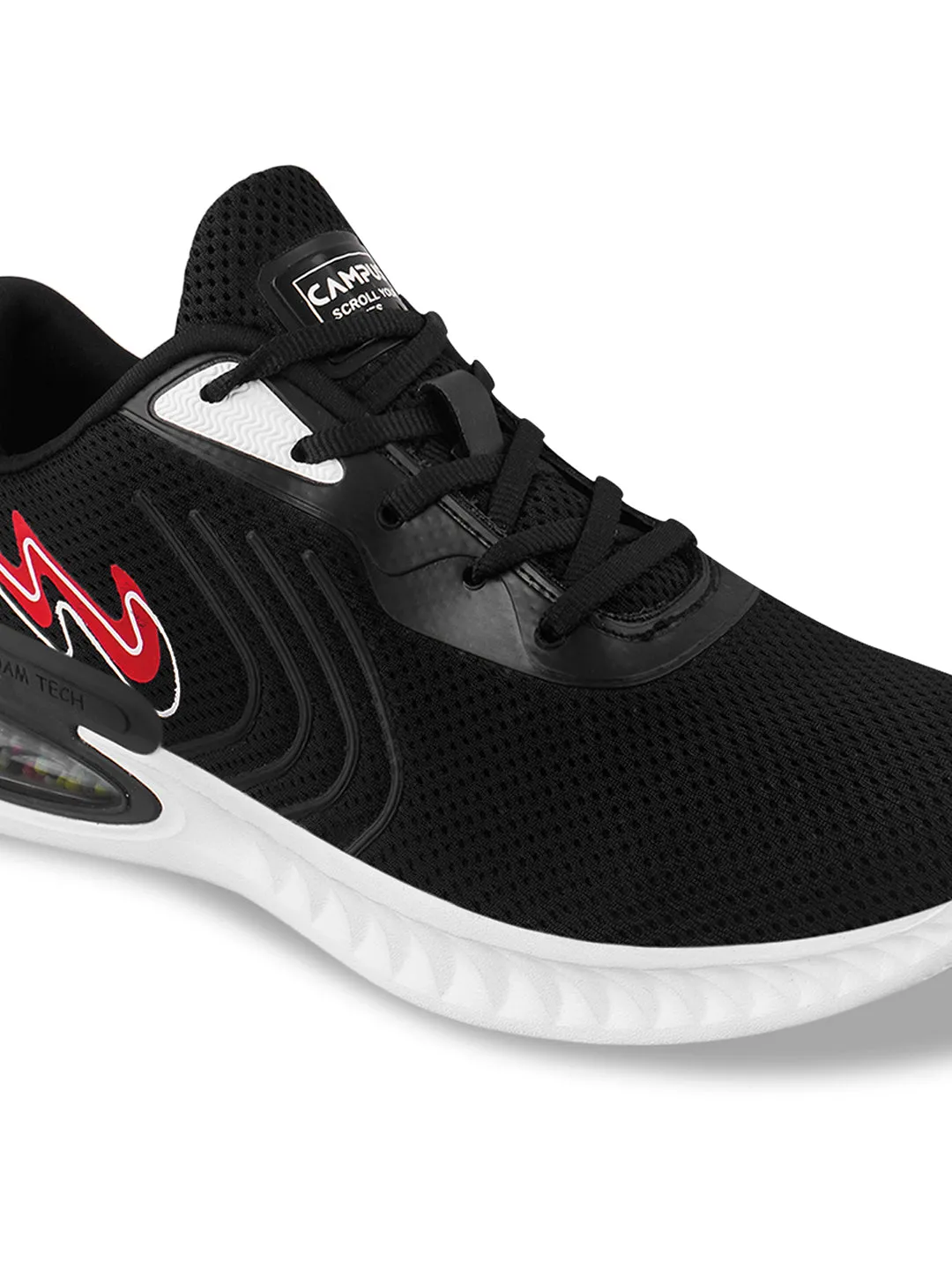 CAMP CARTAGE Black Men's Running Shoes