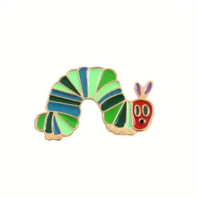 Caterpillar enamel pin