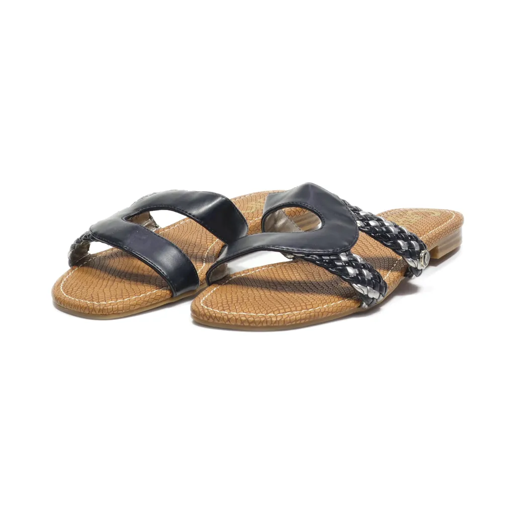 Circus Ny Flat Sandals Leather Black Colour For Women