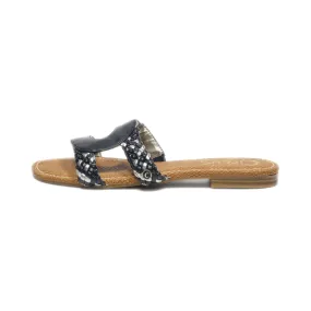 Circus Ny Flat Sandals Leather Black Colour For Women