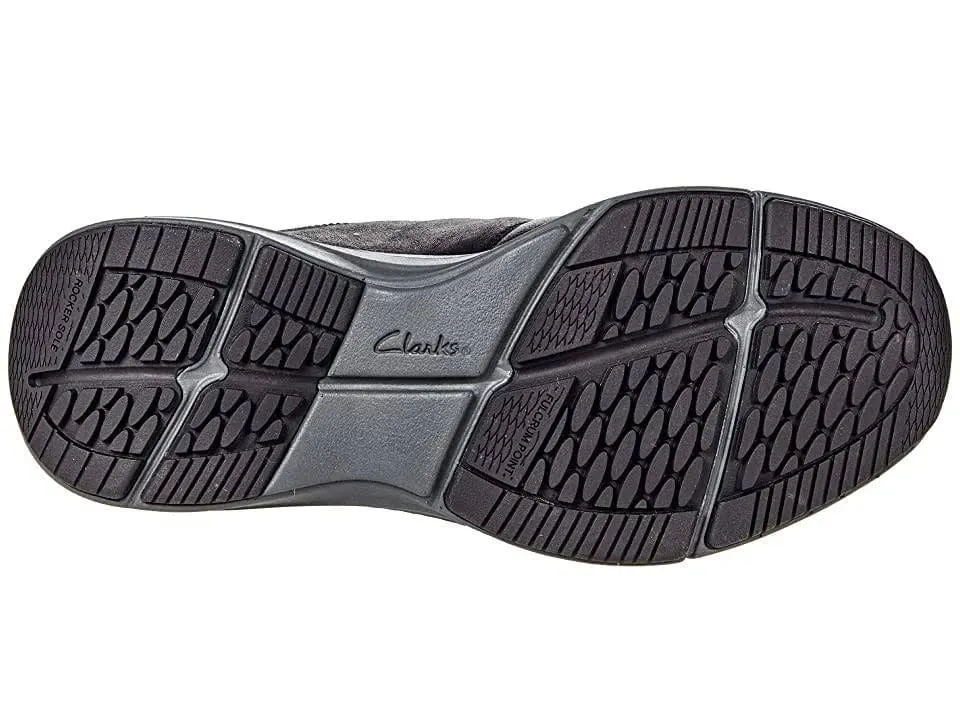 Clarks Men's Wave Tie 2.0 Loafers- Black Leather