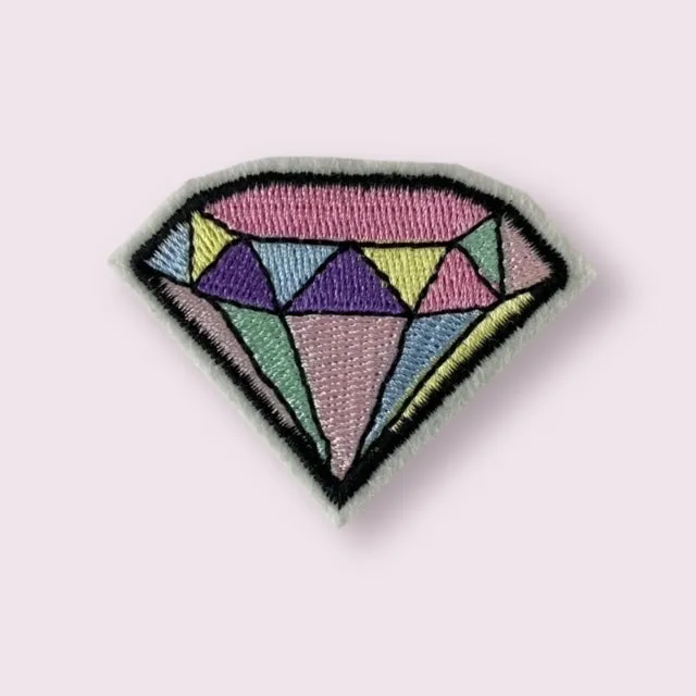 COLORFUL DIAMOND HAT PATCH