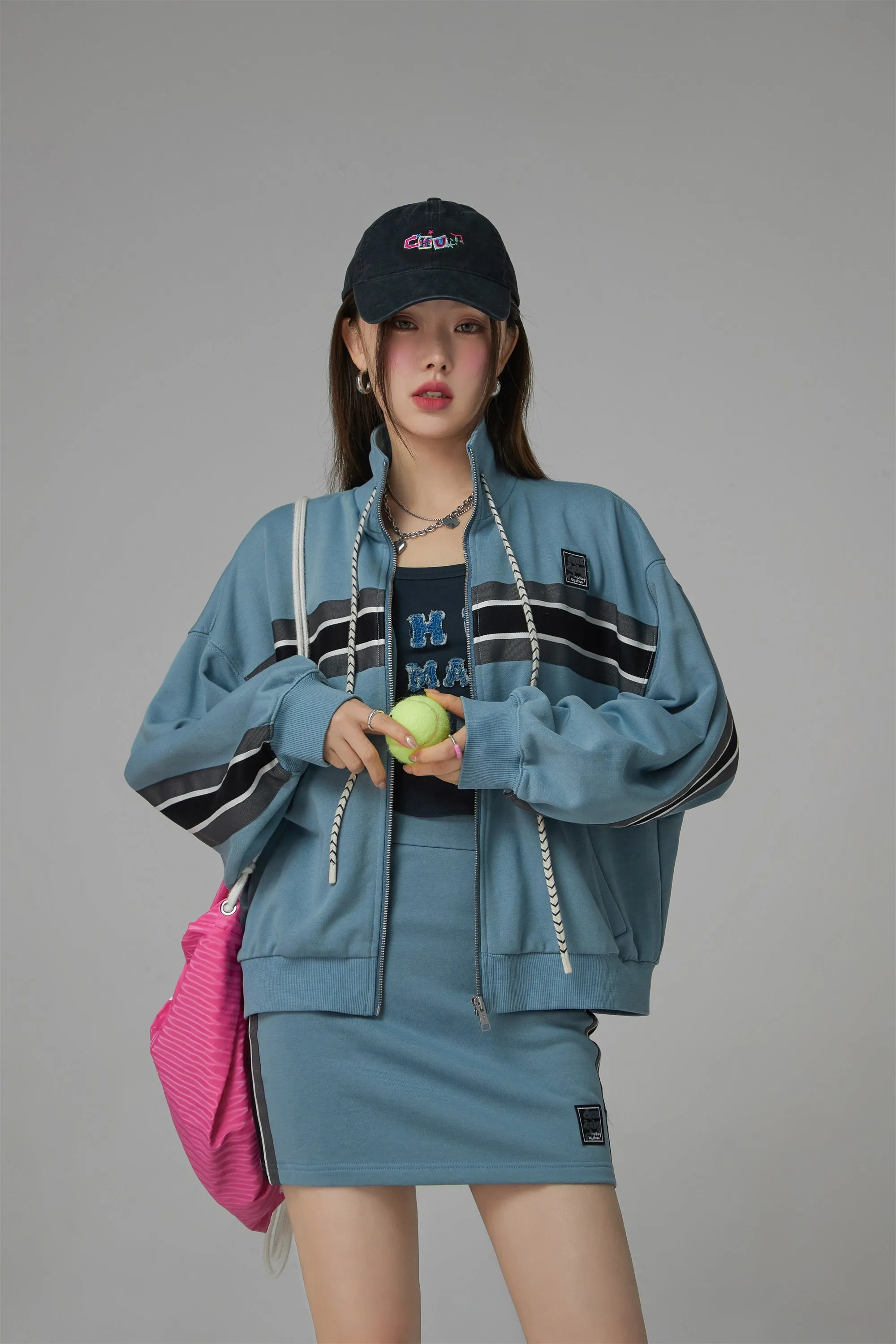 Colorful Embroidered Denim Ball Cap