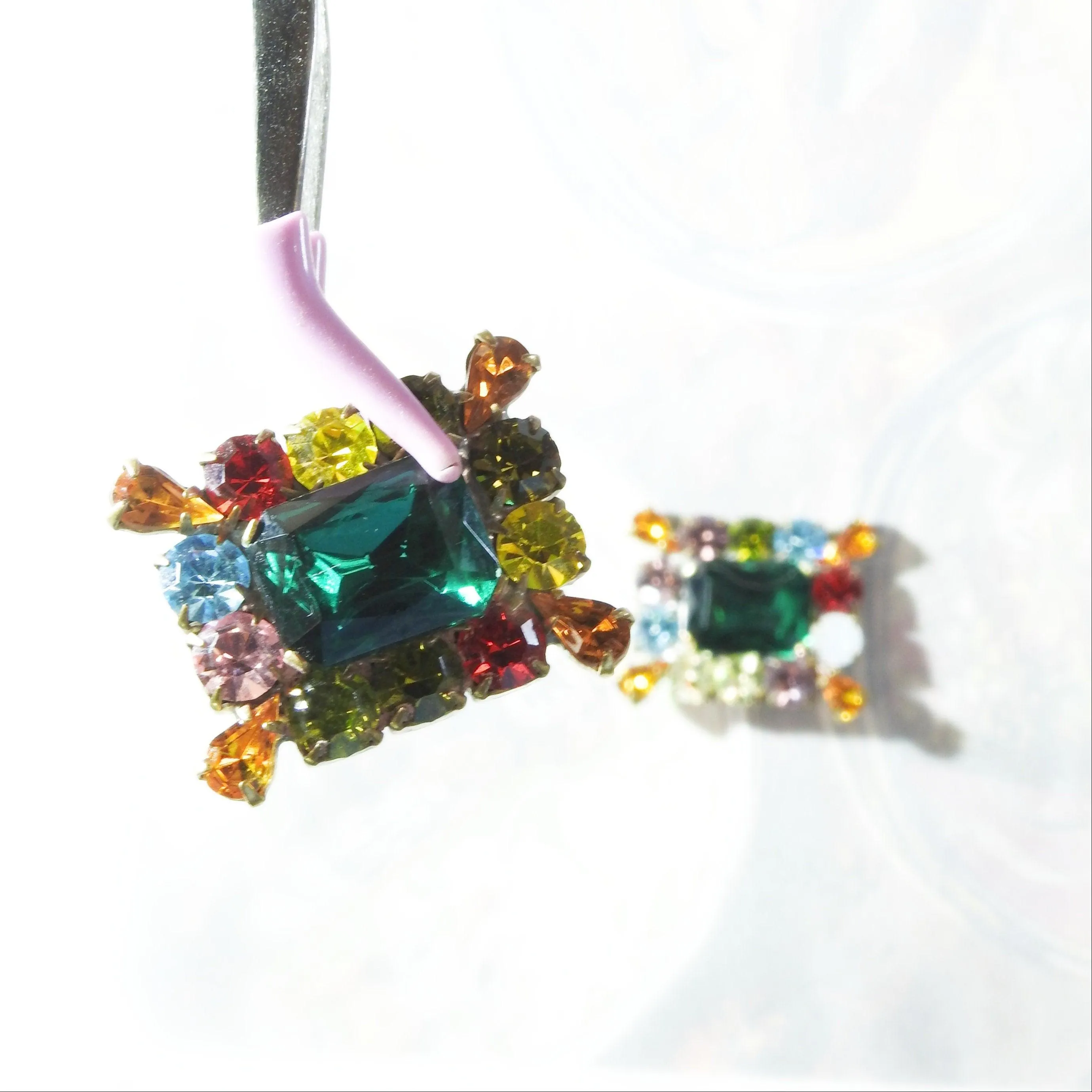 Colorful glass buttons