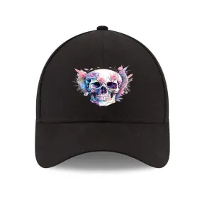Colorful Skull Adjustable Baseball Hat