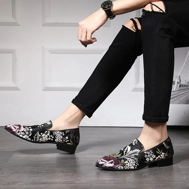 Comfortable Loafers Light Moccasins Retro Embroidery Party Shoes