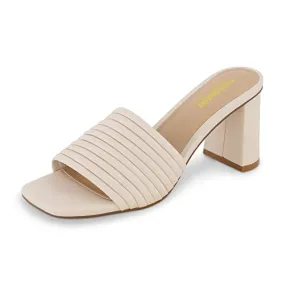 CUSHIONAIRE Women's Irma Strappy Block Heel Sandal ?? Foam