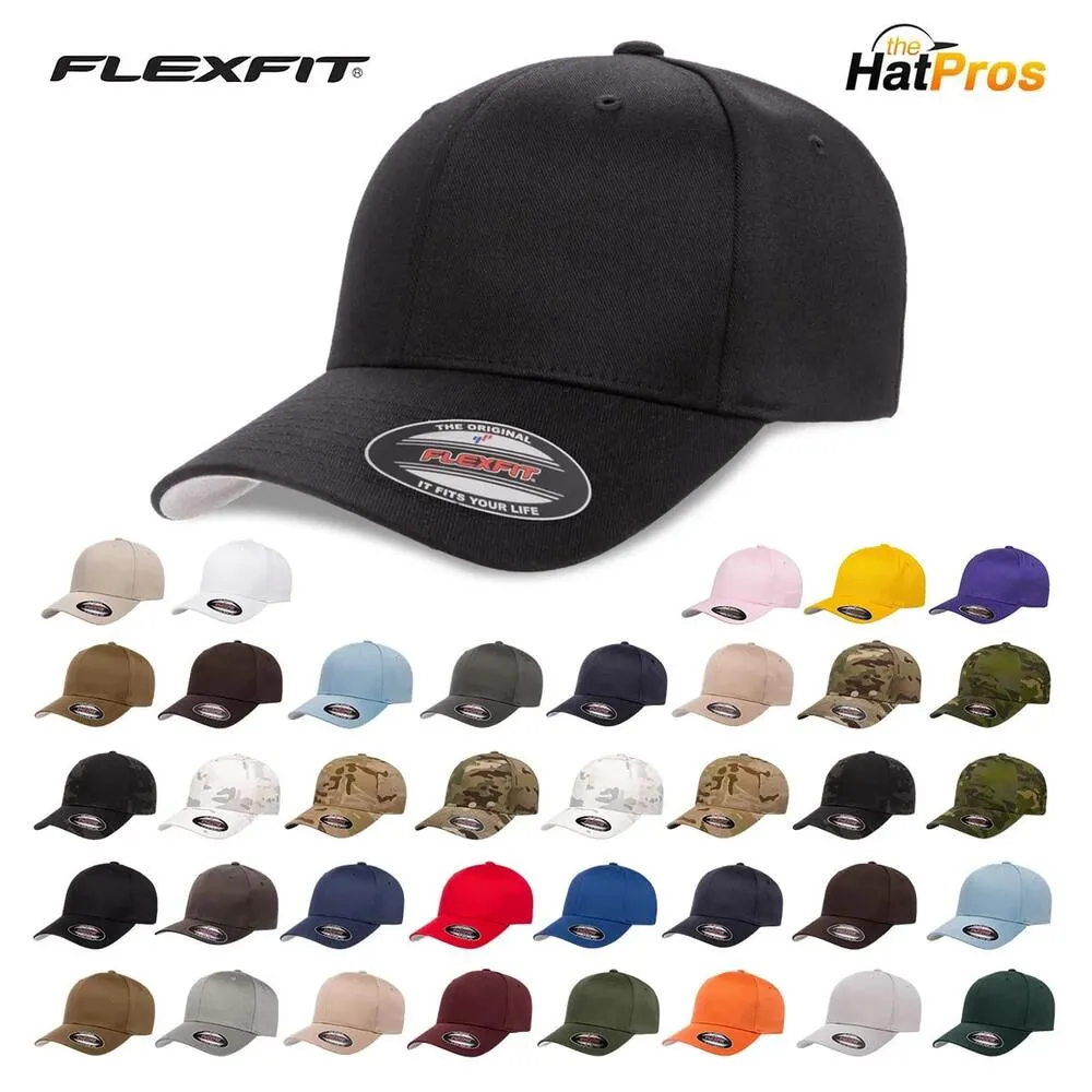 Flexfit Wooly Combed Twill Fitted Cap 6277 (Full Case/As low as $7.04 ea.)