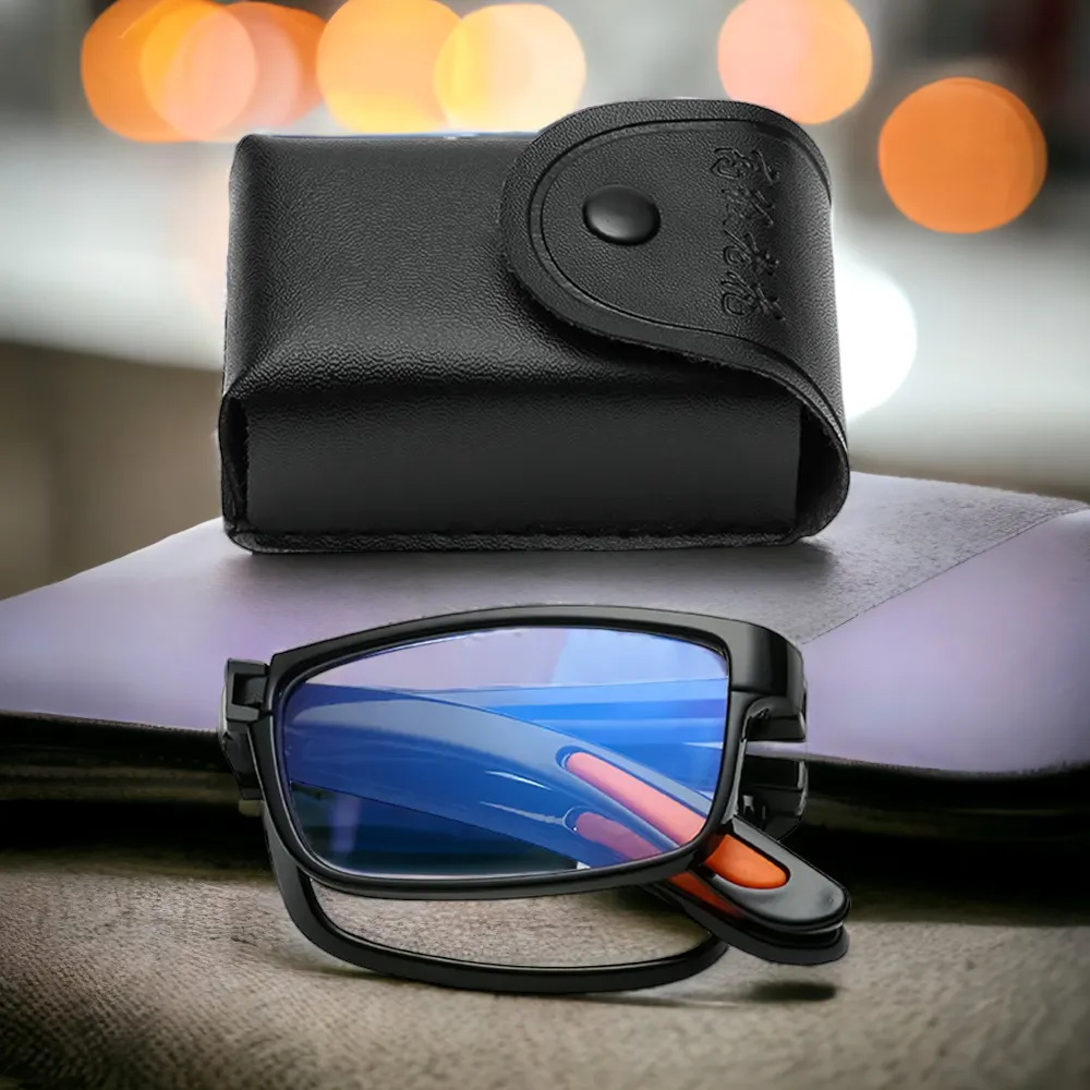 Folding Anti-blue Light Reading Glasses With Case