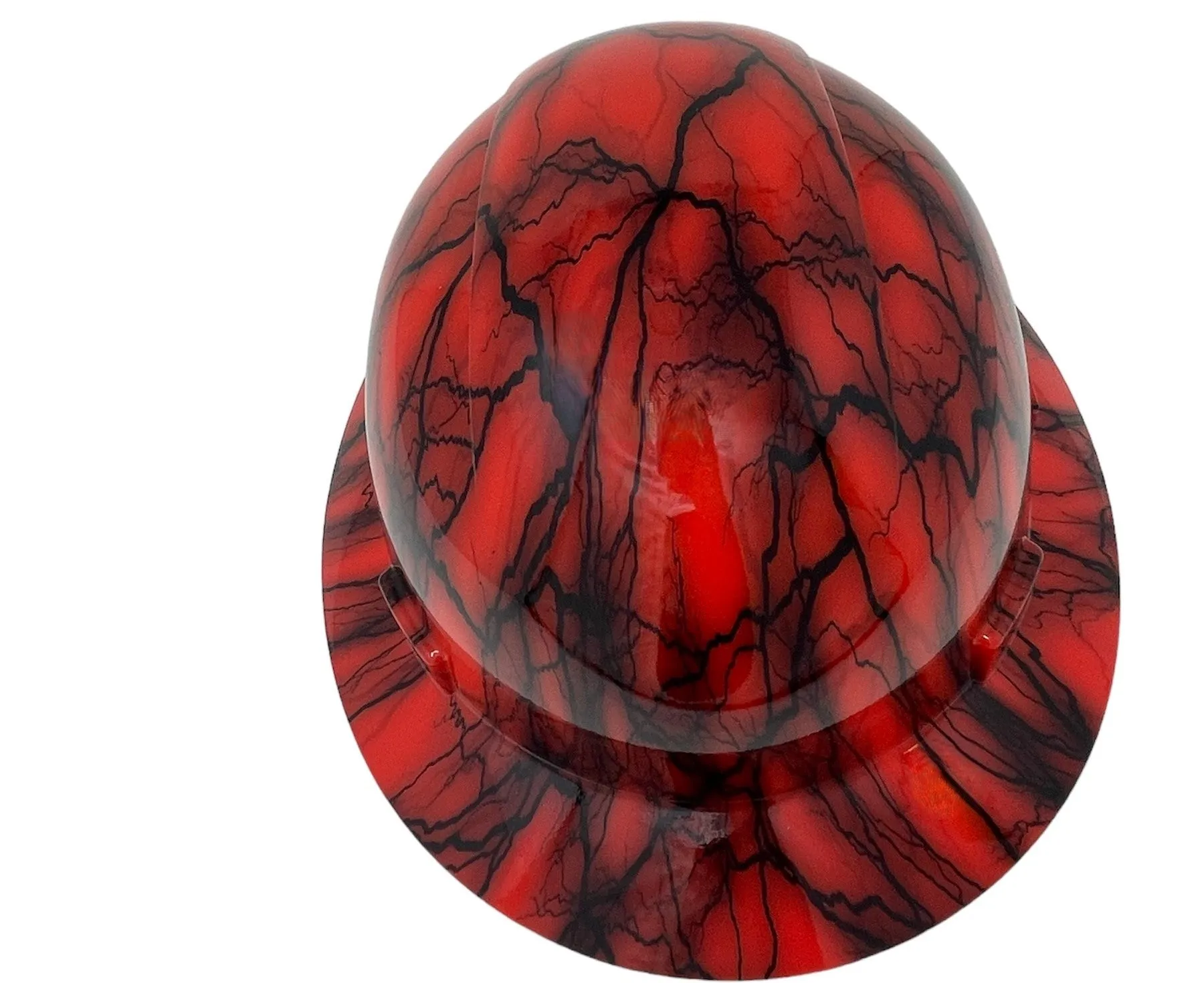 Full Brim Iron Veins Gloss Finish Non-Vented Hard Hat
