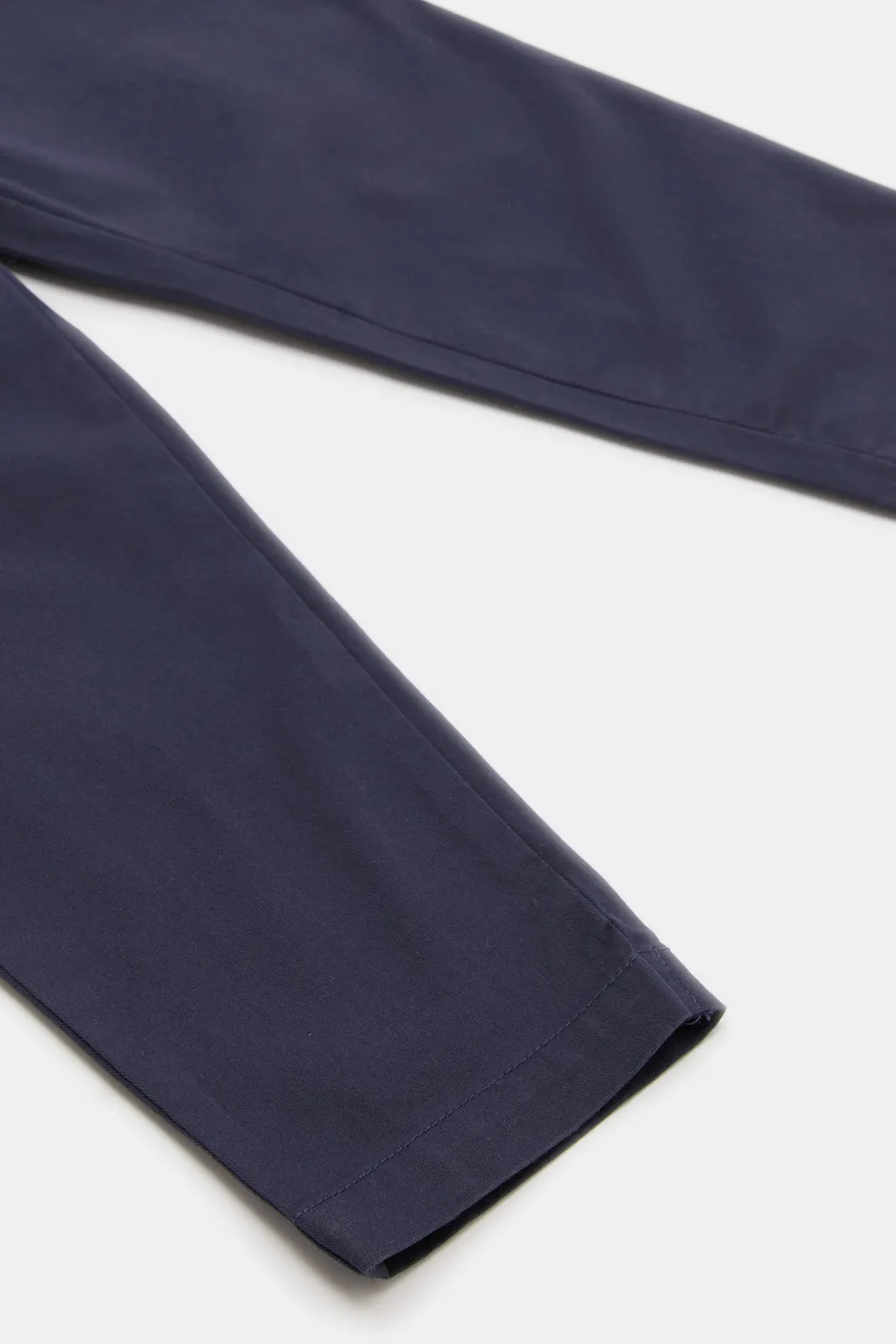 Infant Boys Navy Chino Pull On Trouser