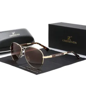 KINGSEVEN Quality Titanium Alloy Sunglasses Polarized Pilot Mirror Eyewear Oculos de sol | TheKedStore