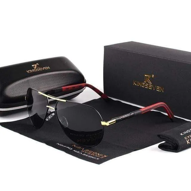KINGSEVEN Vintage Aluminum Polarized Sunglasses Sun glasses | TheKedStore