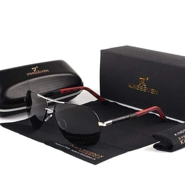 KINGSEVEN Vintage Aluminum Polarized Sunglasses Sun glasses | TheKedStore