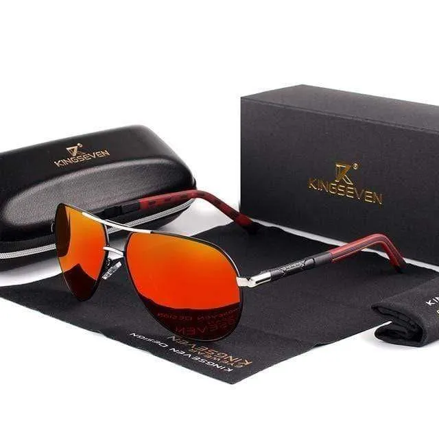 KINGSEVEN Vintage Aluminum Polarized Sunglasses Sun glasses | TheKedStore