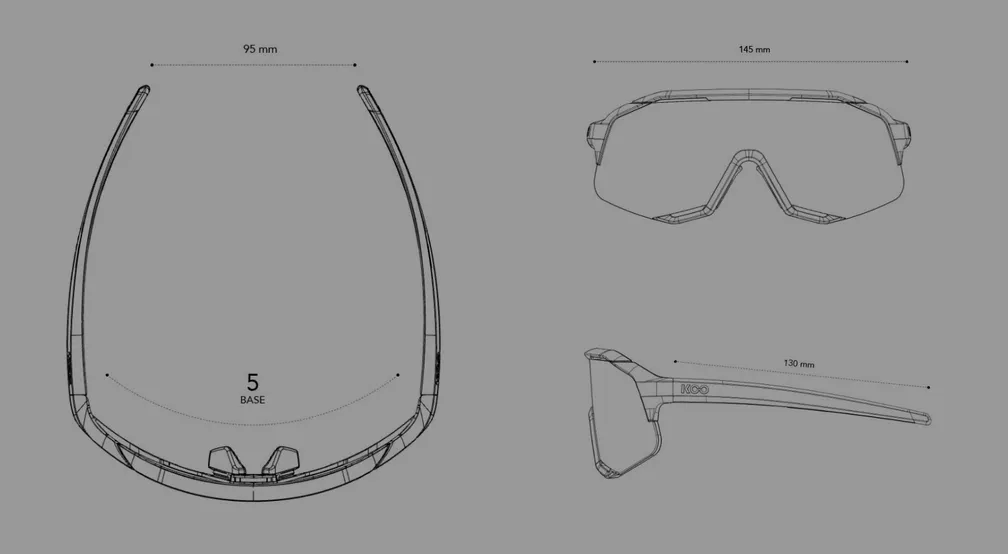 KOO Demos White/Turquoise Sunglasses - Turquoise Lens