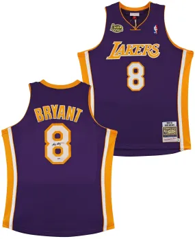 Lakers Kobe Bryant Signed Purple M&N 2000-01 HWC Authentic Jersey PSA #B11720