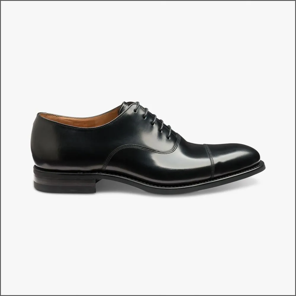Loake Finsbury Black Oxford Shoe--