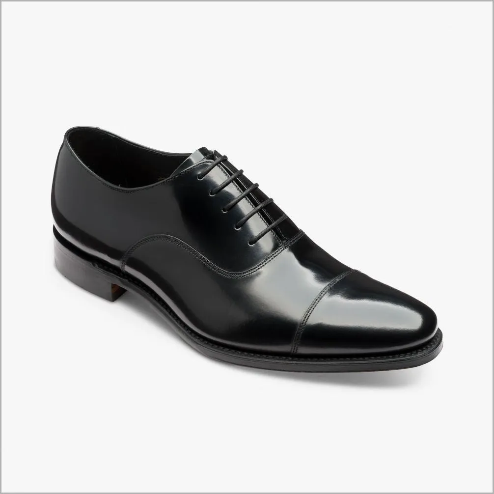 Loake Finsbury Black Oxford Shoe--
