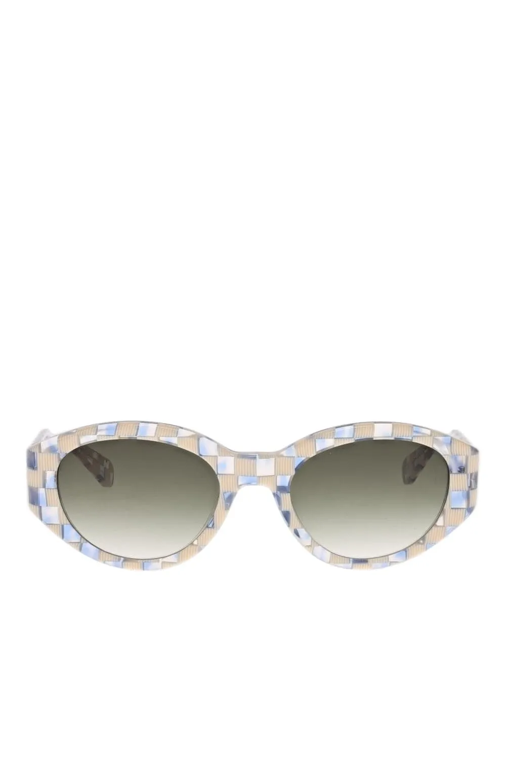 Lucy Gingham Crystal Acetate Sunglasses