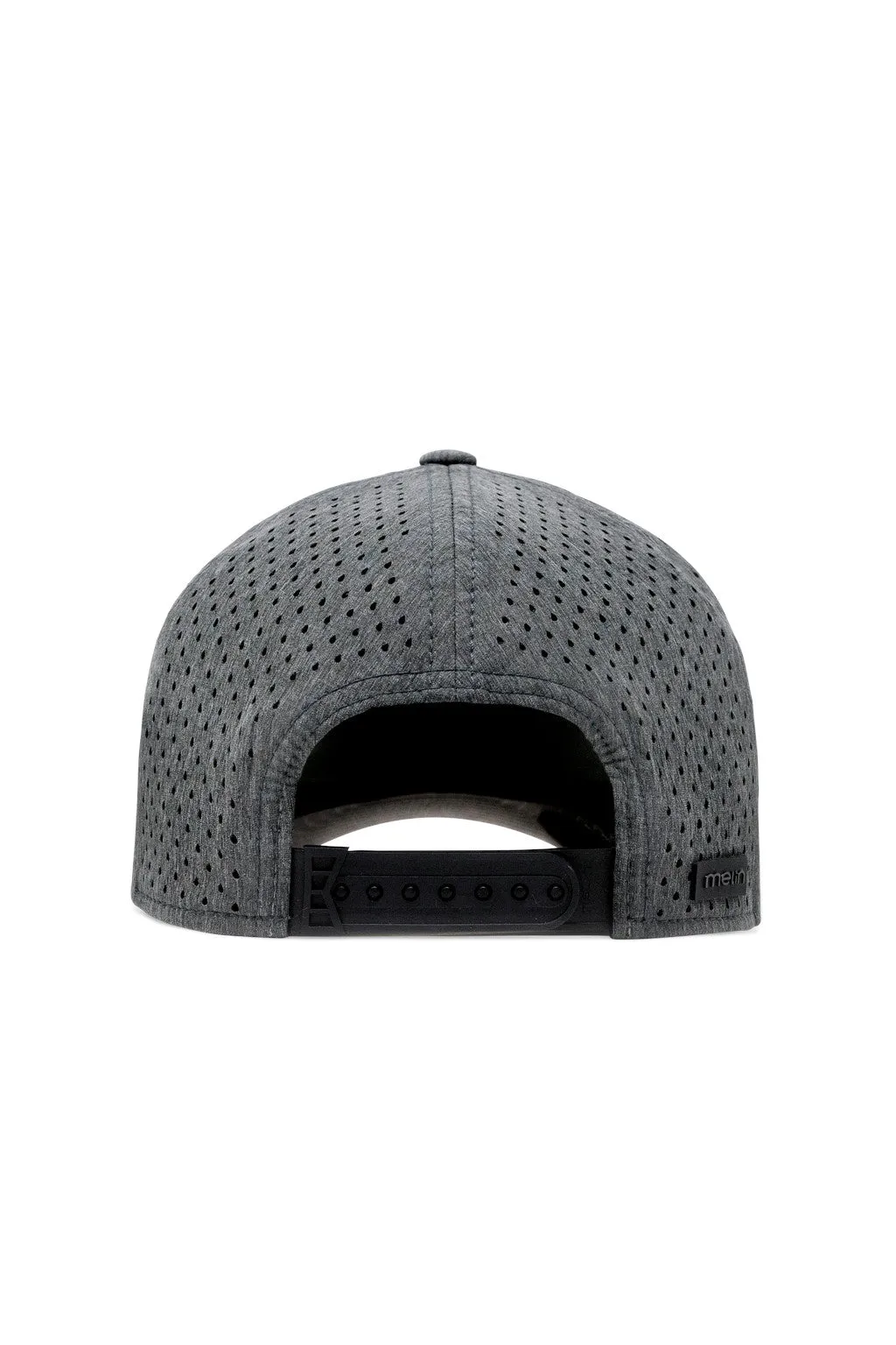 Melin Hydro A-Game Performance Snapback Hat in Heather Charcoal Grey