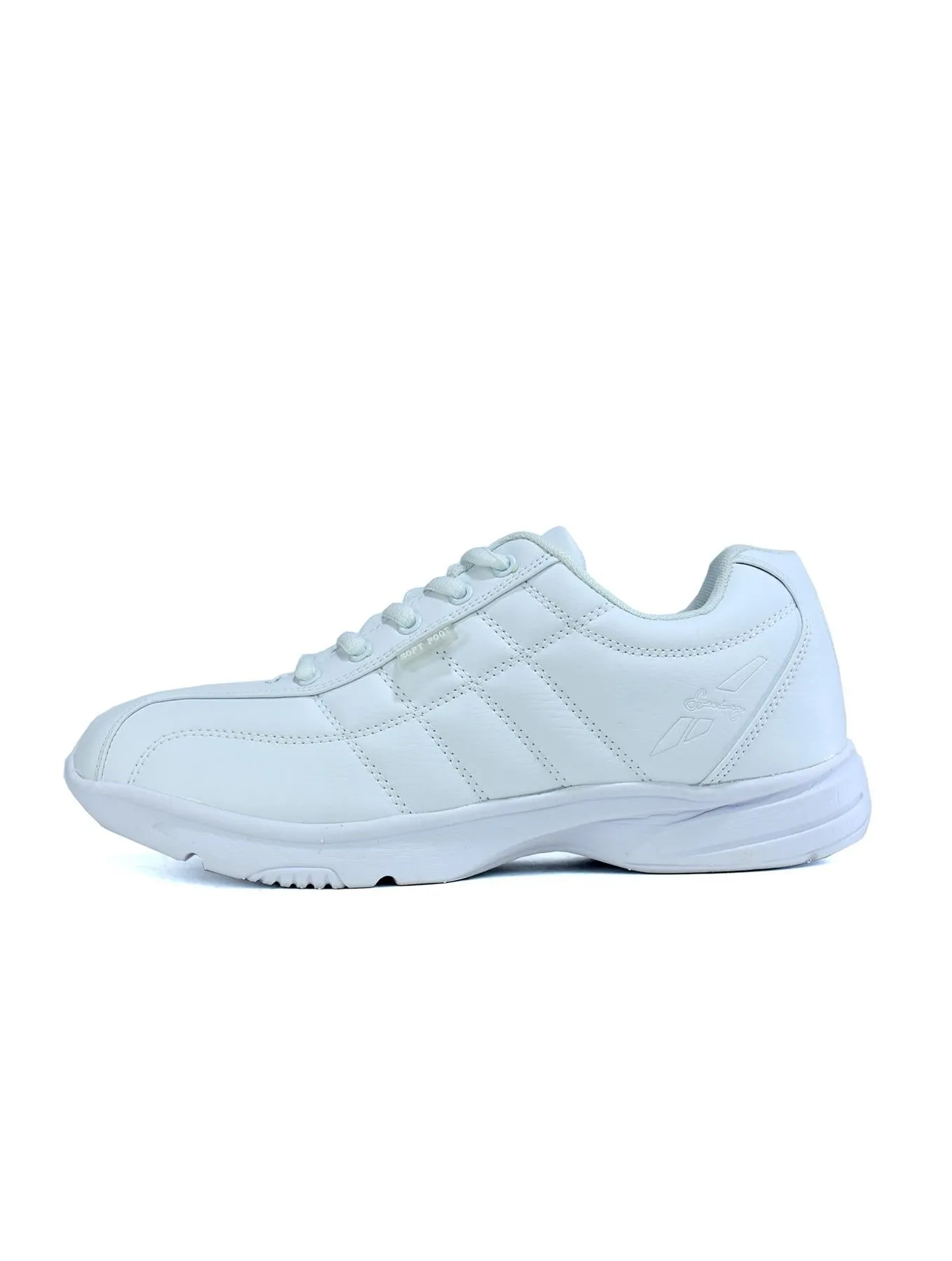 Men's Lace Up Comfortable Running Trainers White