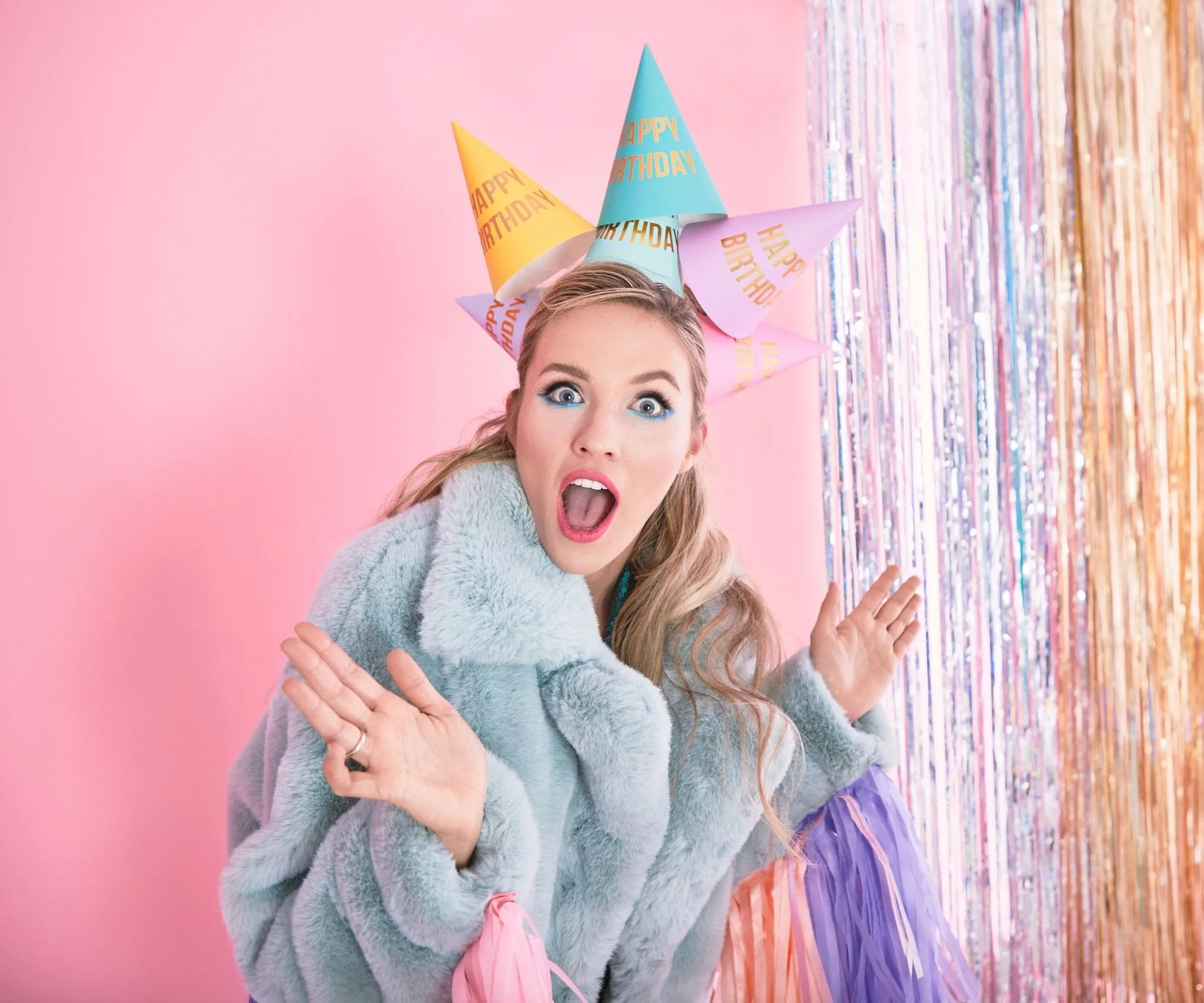 Pastel & Gold Party Hats