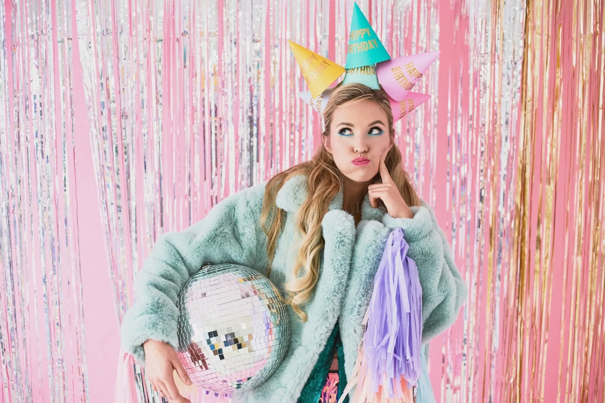 Pastel & Gold Party Hats