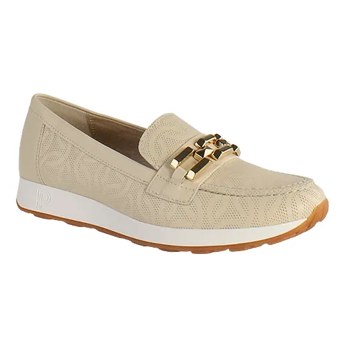Pitillos Ladies Wedge Loafers - 5670 - Cream