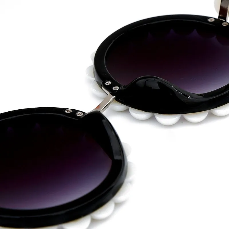Rihanna Style Round Sunglasses