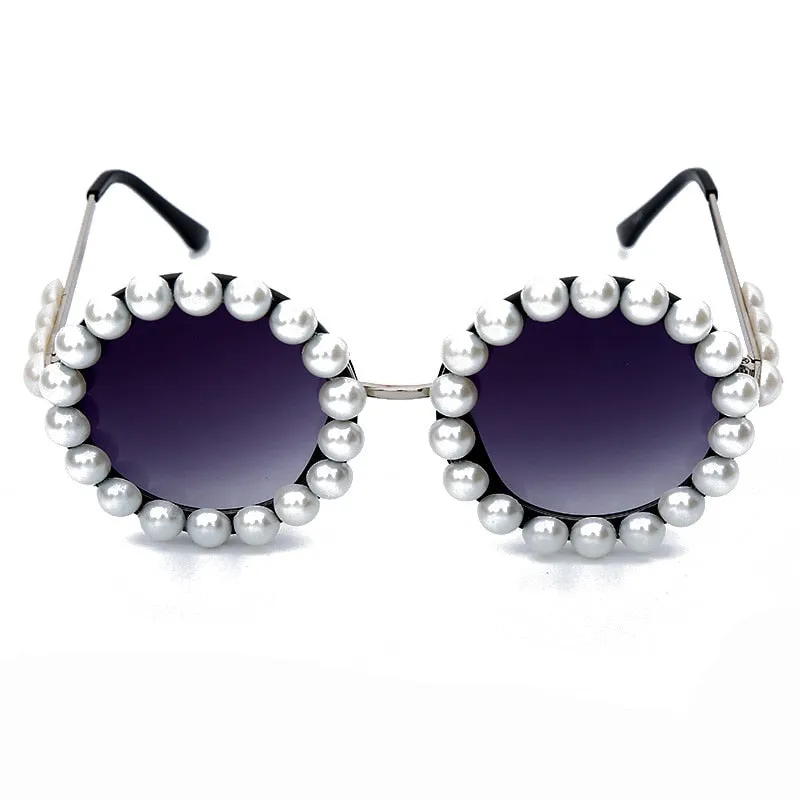 Rihanna Style Round Sunglasses