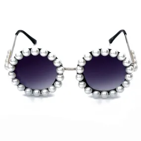 Rihanna Style Round Sunglasses